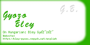 gyozo bley business card